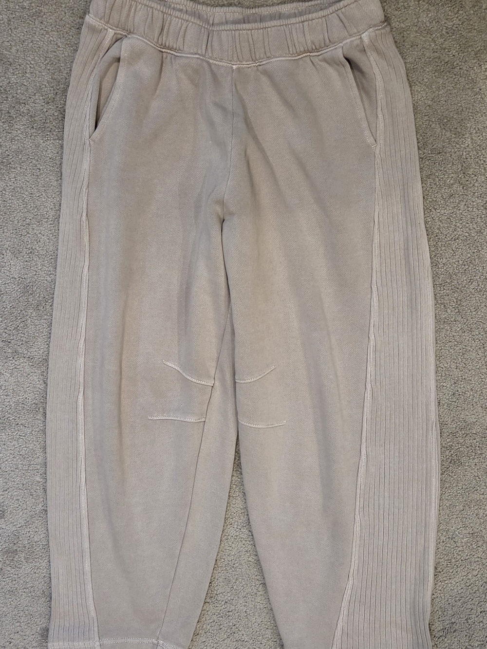 Aerie Women's oh Snap Barrel Jogger Pants in Gray Size Medium NWT